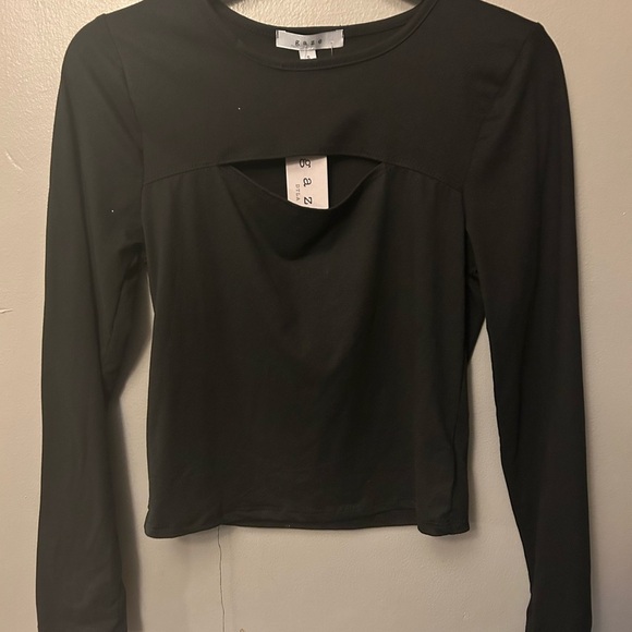 Gaze shirt - black peekaboo long sleeve NWT - Picture 2 of 9